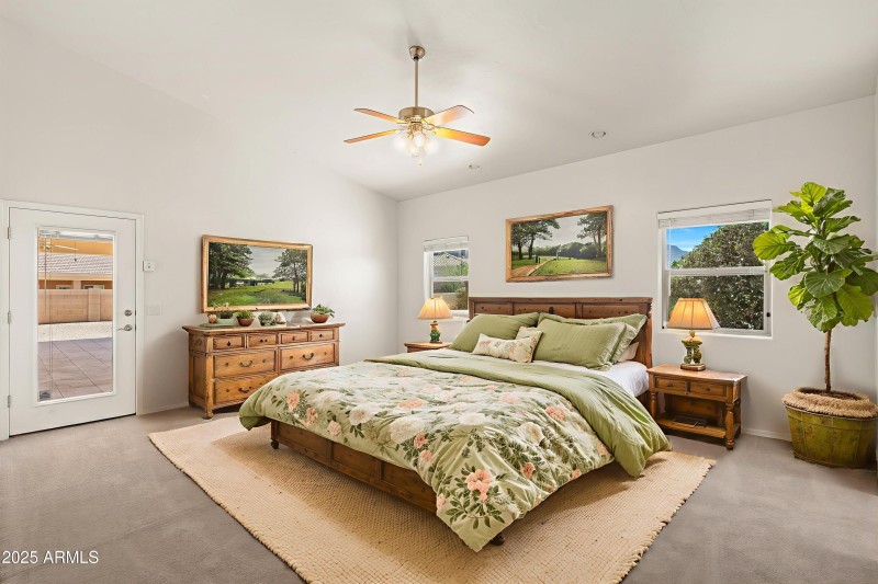 Virtually Staged Master Bedroom