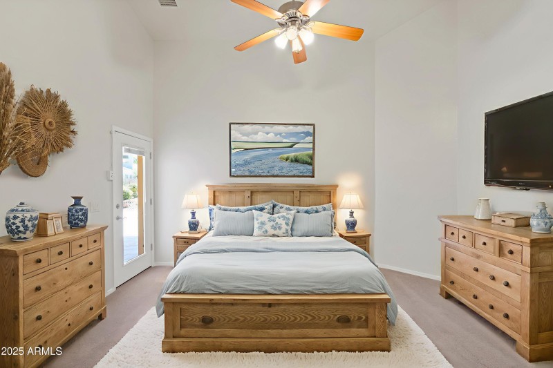 Virtually Staged Master Bedroom