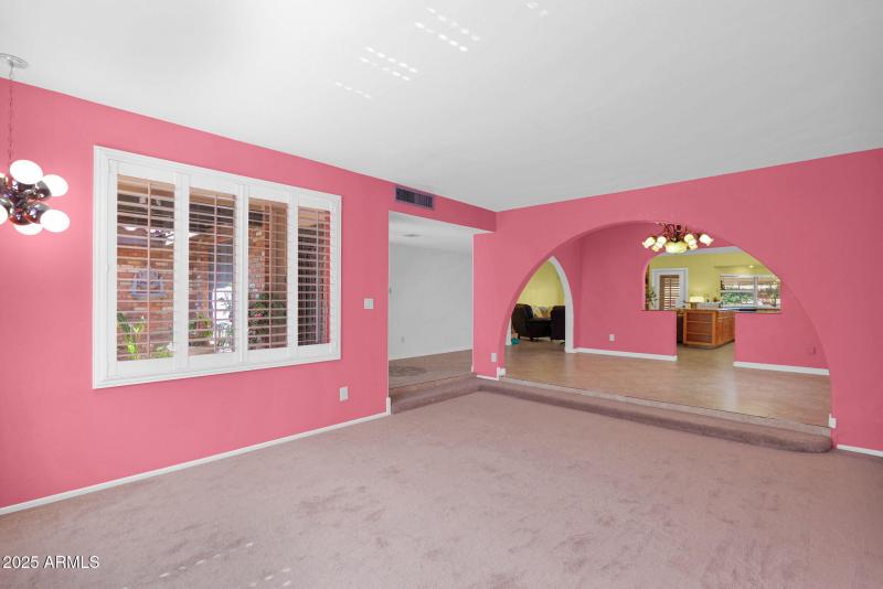 Living Room Leads to Dining