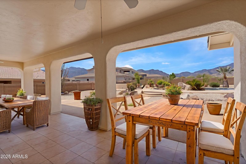 Virtually Staged Covered Patio