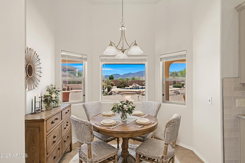 Virtually Staged Breakfast Nook