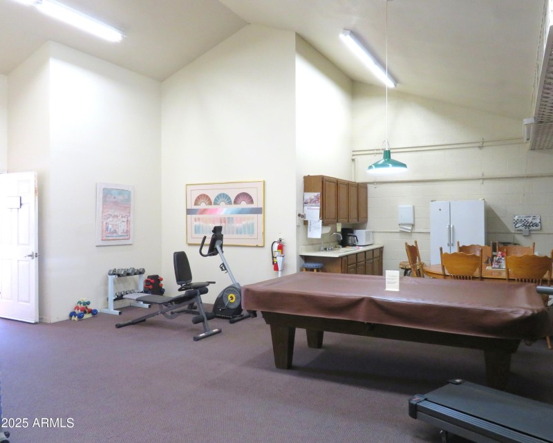 Pool Table /Workout Room