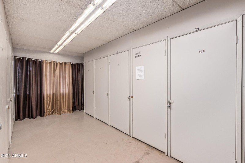 Storage closet available