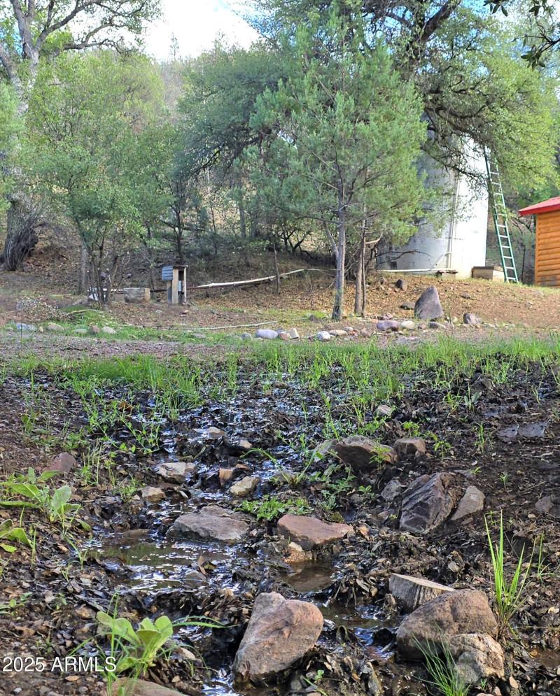 Artesian Well water across Driveway