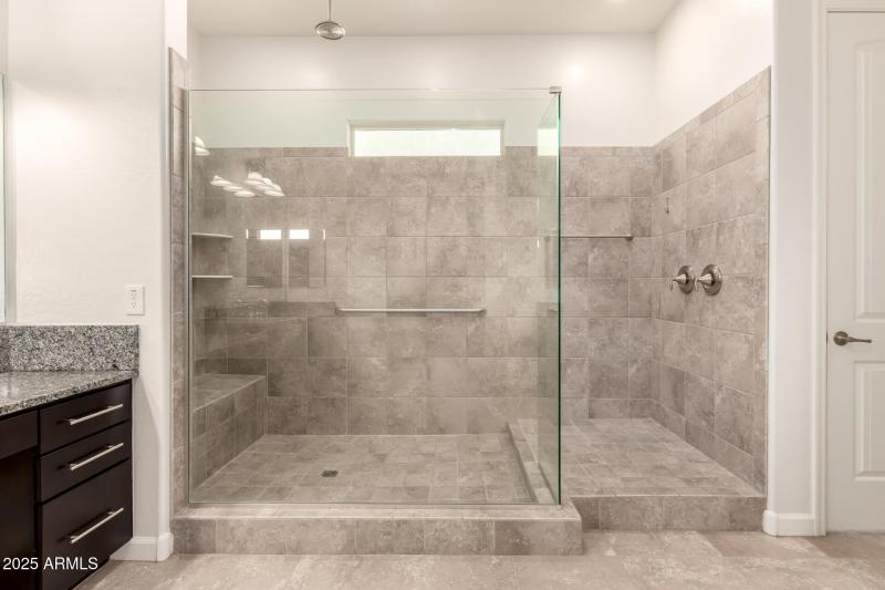 Large walk in shower