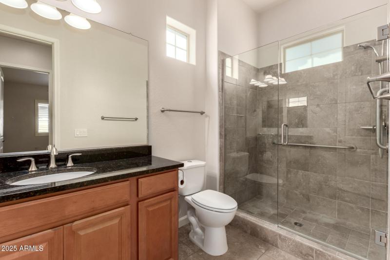 Bathroom with walk in shower