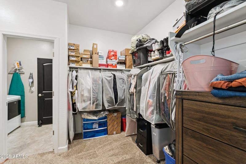Huge walk in closet!