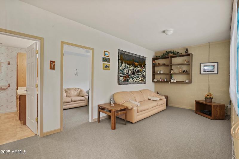 LOWER LIVING AREA/GUEST QUATERS