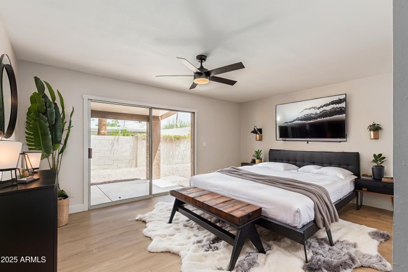 Virtually Staged Primary Bedroom