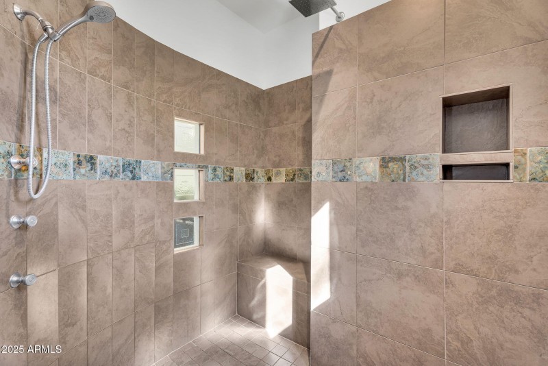 Large walk-in shower