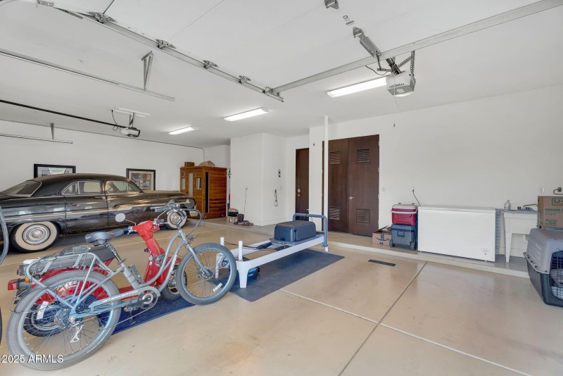 Garage with Storage Closets