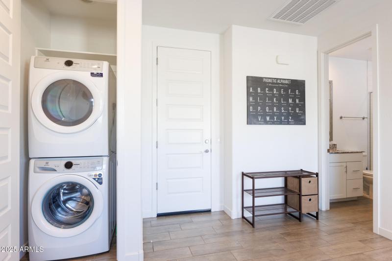 Apartment Laundry and Entrance