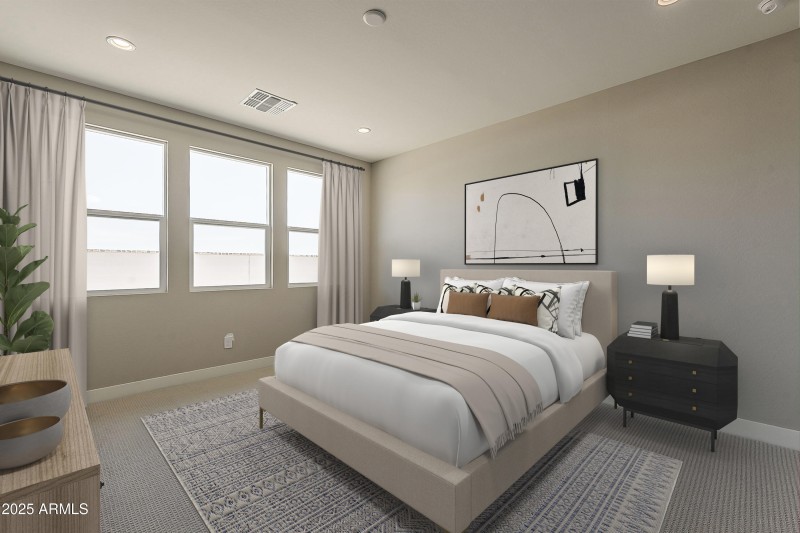 Virtually Staged Primary Bathroom