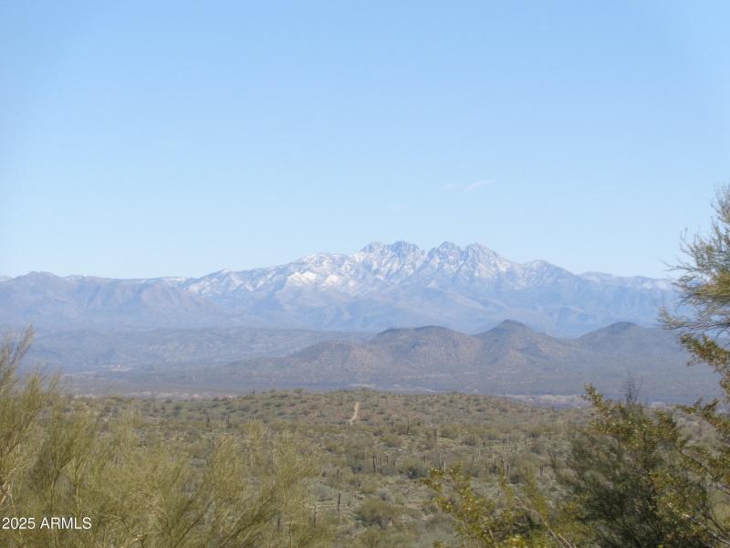 Four Peaks with snow, Rocky Mtn.