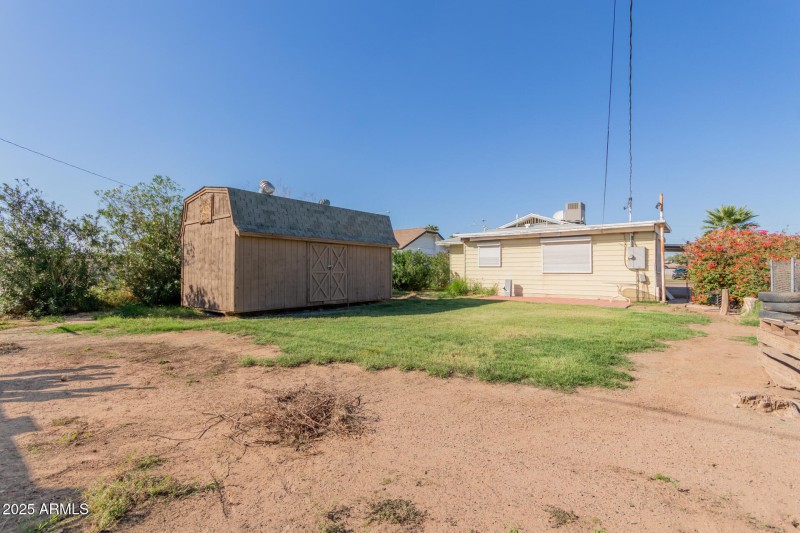 Back view of the property