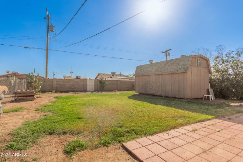 backyard with access to the alley