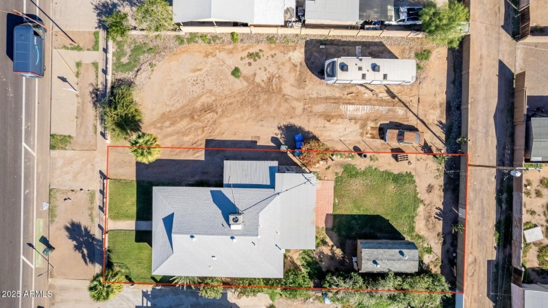 Over head picture with boundaries