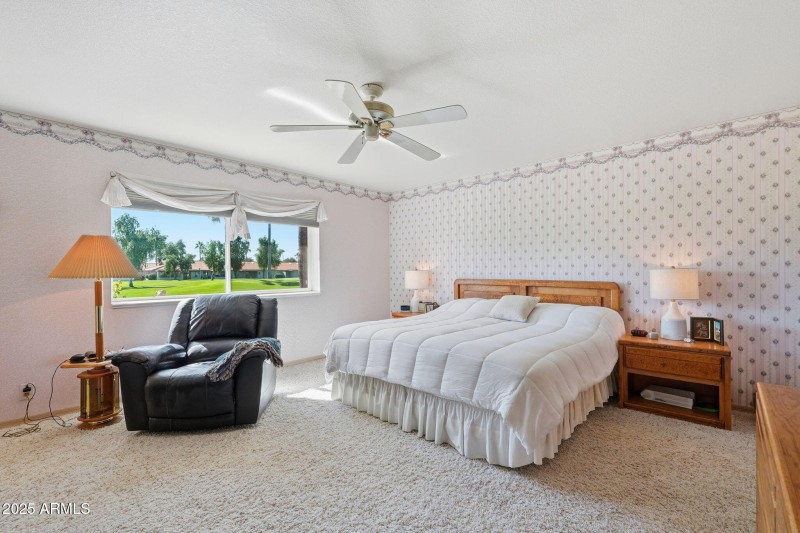 Primary Bedroom with Golf View