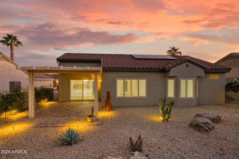 Back of House at Sunset