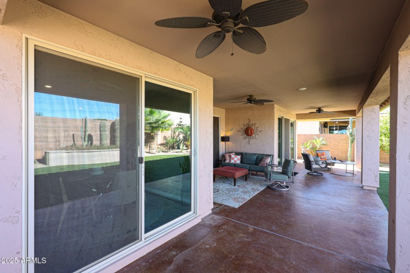 Spacious patio
