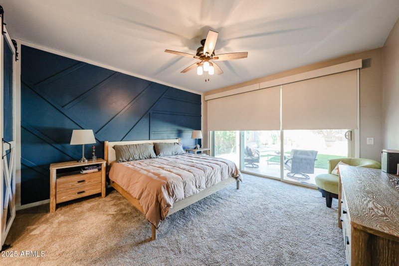 Primary Bedroom auto shades