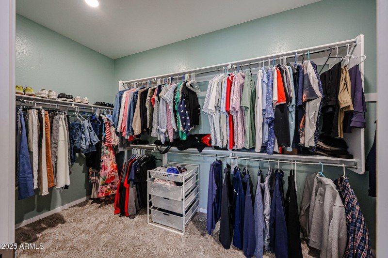 Primary walk in closet