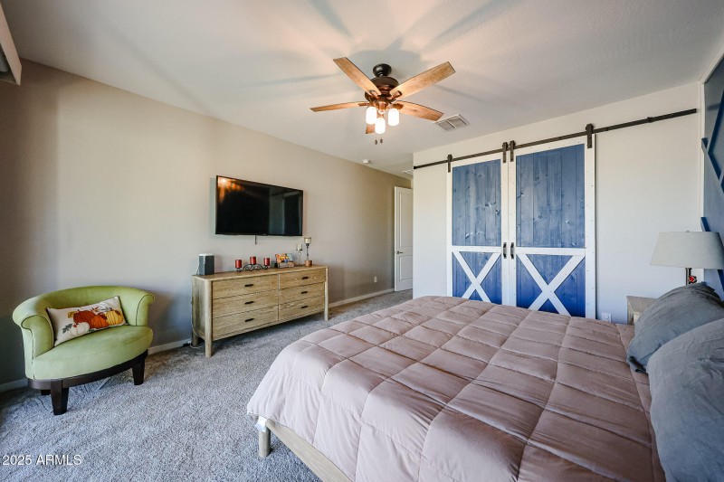 Primary with barn doors