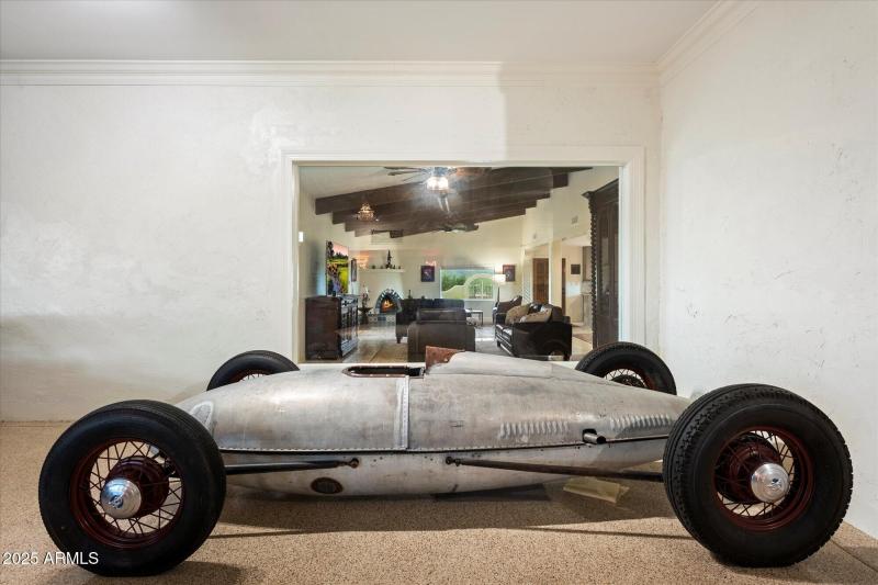 view from garage to living room