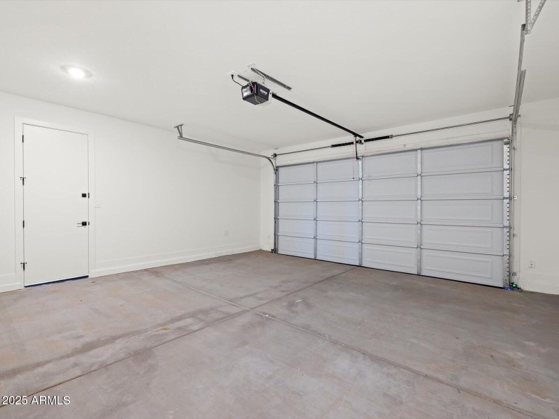 Garage with Opener and Service Door