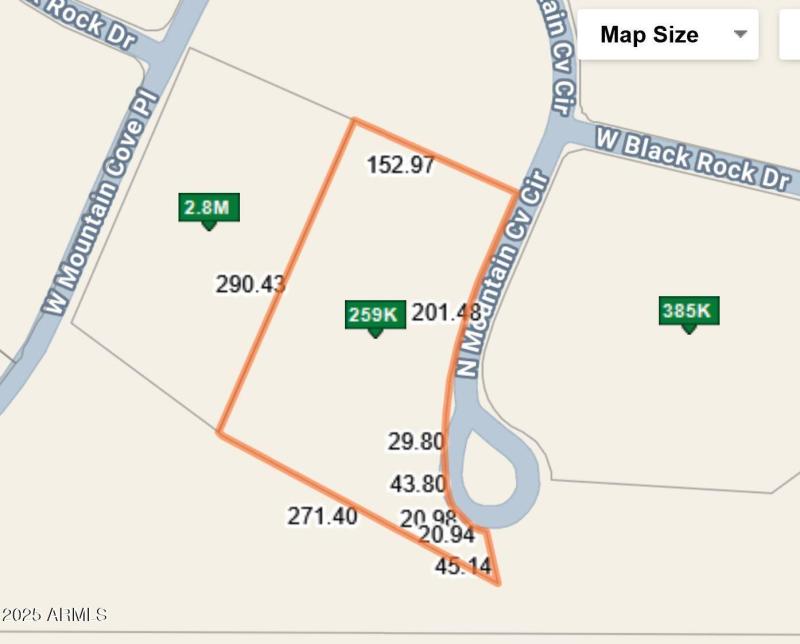 2950 N MOUNTAIN COVE CIR DIMENSIONS