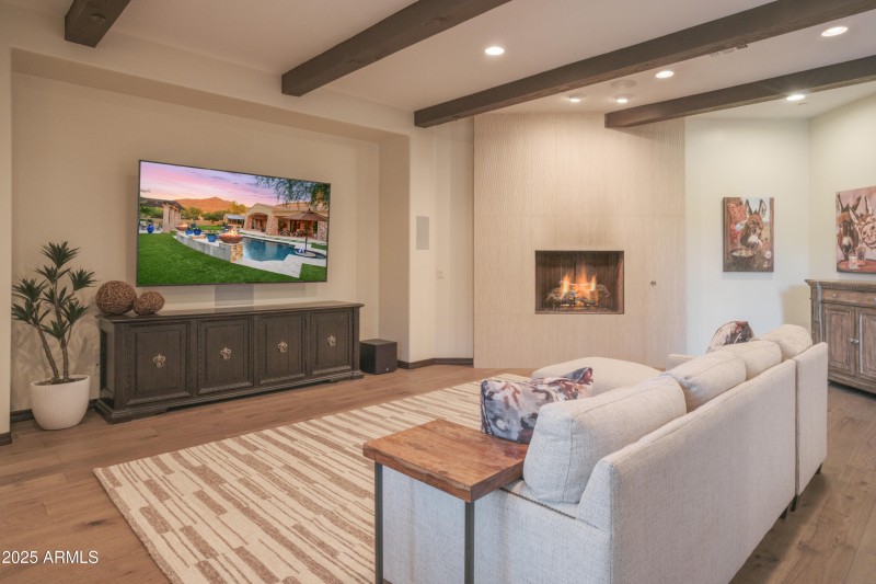 Family:Media Room w: Fireplace