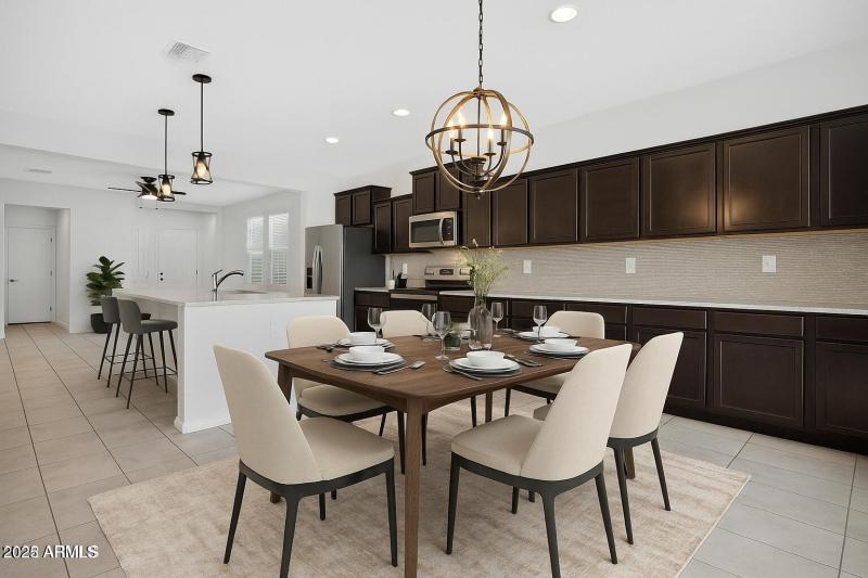 Virtually stage Dining Area