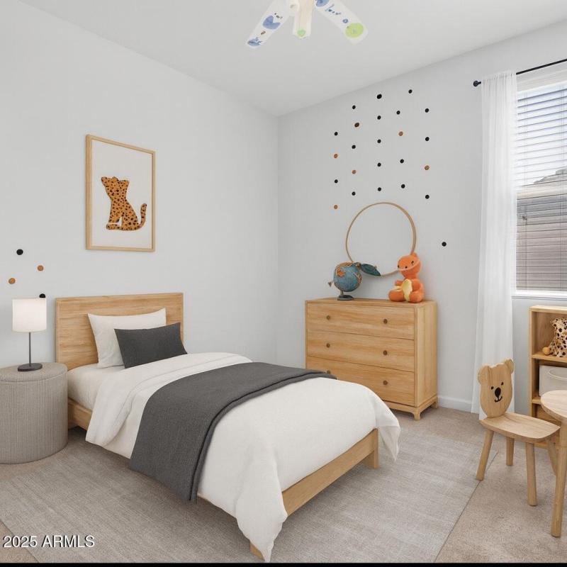 Virtually Staged Bedroom