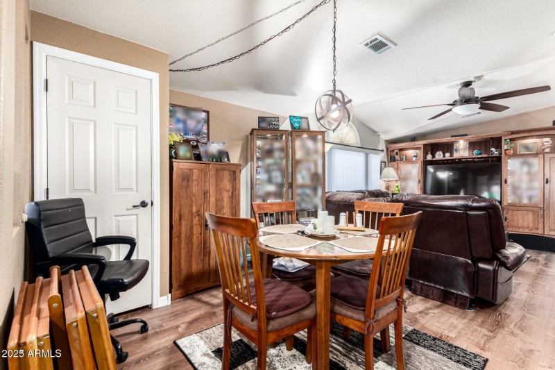 Informal Dining to Living Room