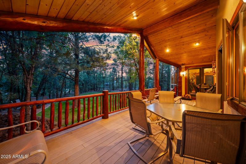 F side deck twilight view