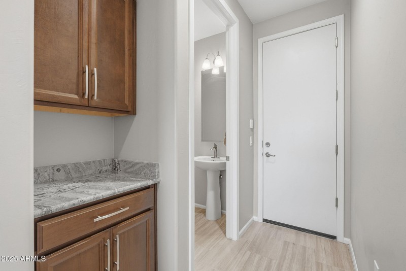 Storage Area and Half Bath