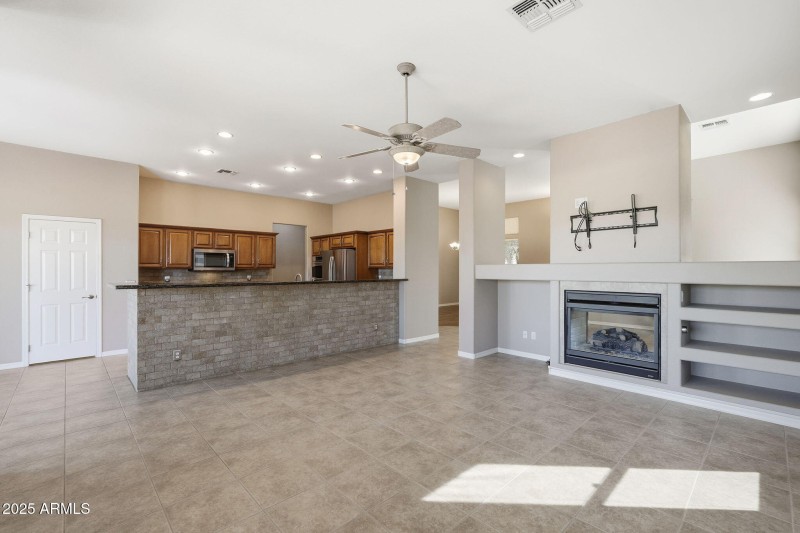 Open Living Rm & Kitchen