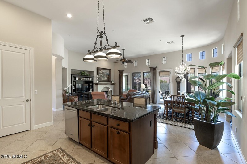 Kitchen Open to Family Room