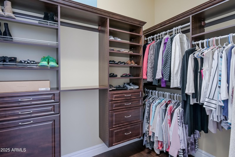 Spacious closets