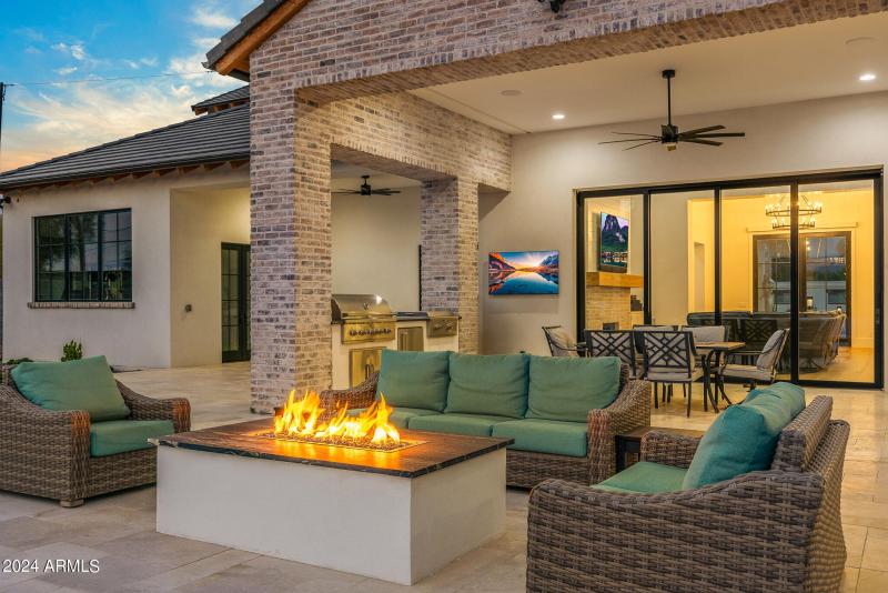 89back yard patio gas fireplace lounge