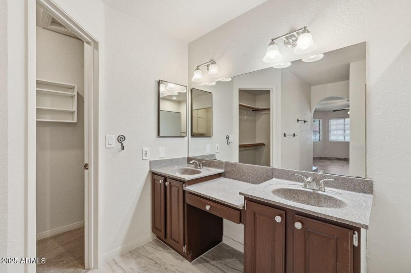 Primary Vanity and Walk in Closet