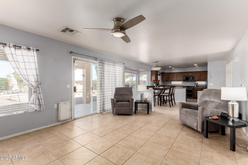 Family room to dining