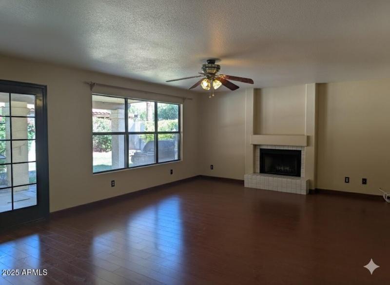 7 Family room with fireplace