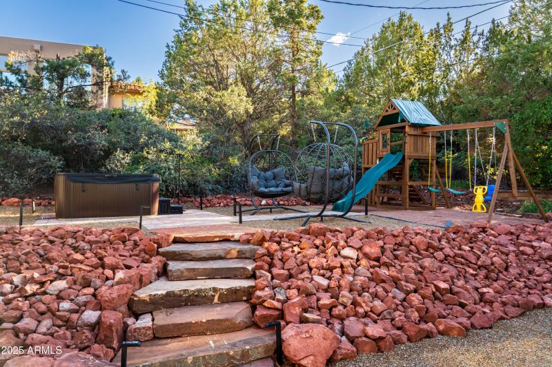 Playground and Hot Tub