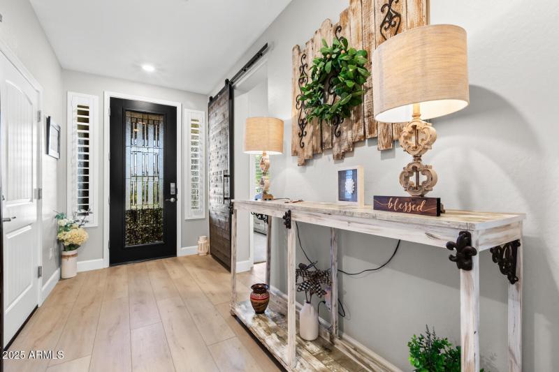 Barn Door into Bedroom 2 Area