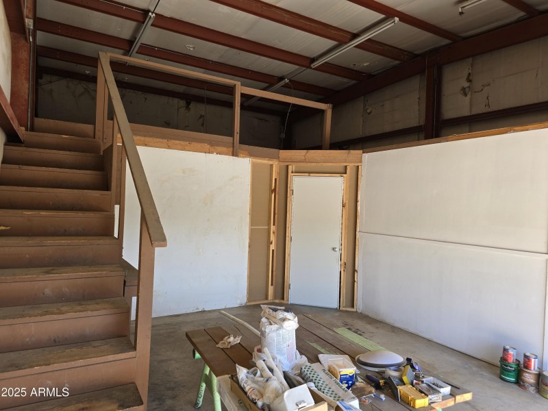 Unfinished Loft over Living Quarters