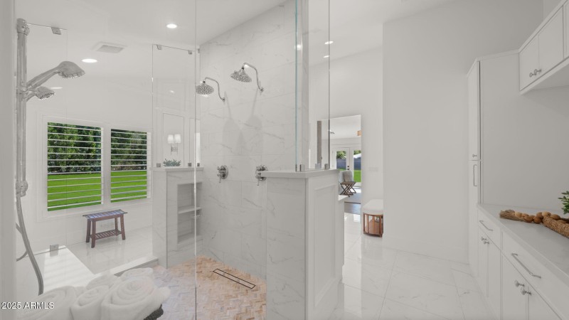 His & Hers shower heads!