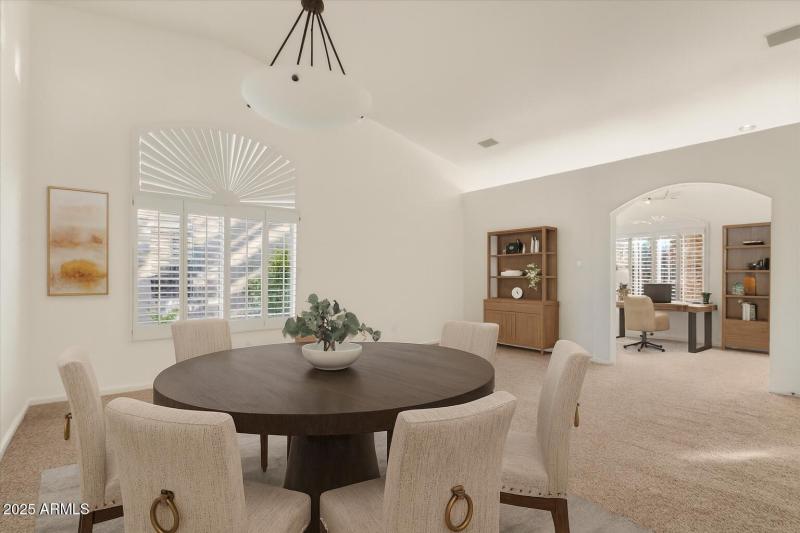 Staged dining and office