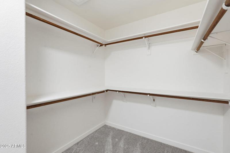 Primary Suite Walkin Closet