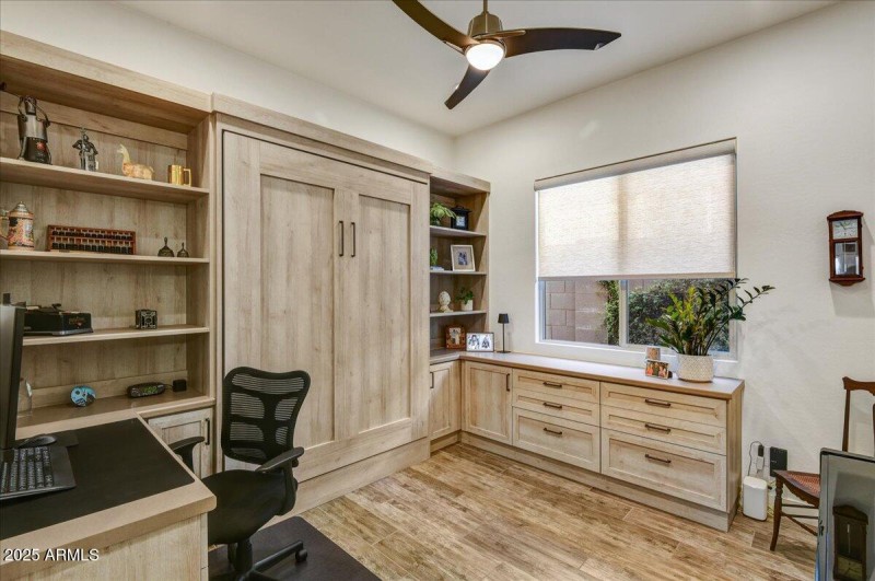 19-Study w_Custom Murphy Bed